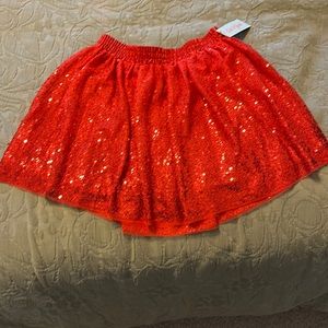Cat & Jack red sequin skirt. Never been worn!
